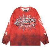 Hellstar Long Sleeve Shirts Hip-hop loose oversize